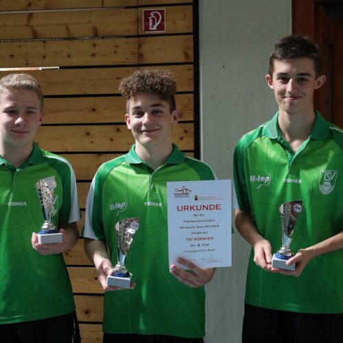 2018 Jungen Pokalsieger